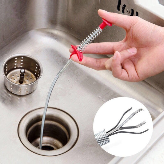 Drain Cleaner Sticks Clog Remover Cleaning Tools । Spring Pipe Dredging Tools