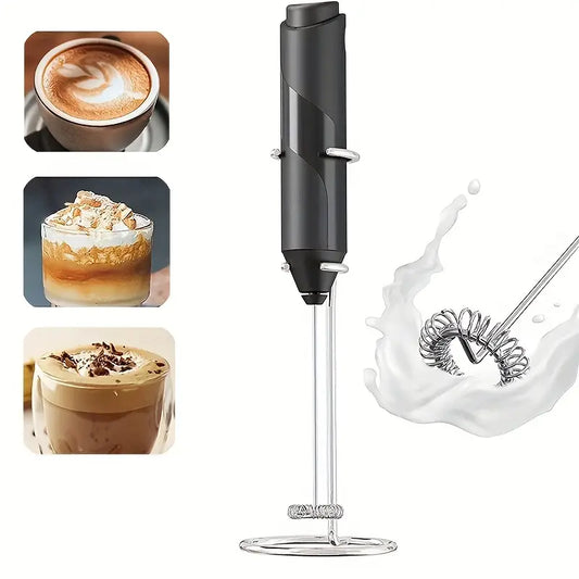 Stainless Steel Wireless Electric Milk Frother Milk Frother Blender Coffee Frother Egg Beater Cream Cake Whip