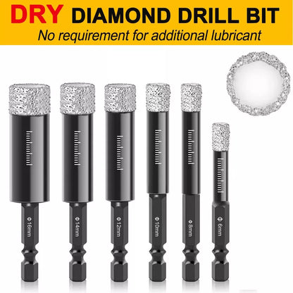 Diamond Dry Drill-Bit 6mm-16mm For Porcelain Granite Tile Glass Ceramics Marble