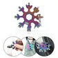 18 In 1 Stainless Tool MultiTool Snowflake Shape Key Chain Screwdriver