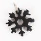 18 In 1 Stainless Tool MultiTool Snowflake Shape Key Chain Screwdriver